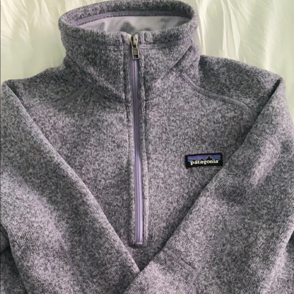 Purple Patagonia Quarter Zip